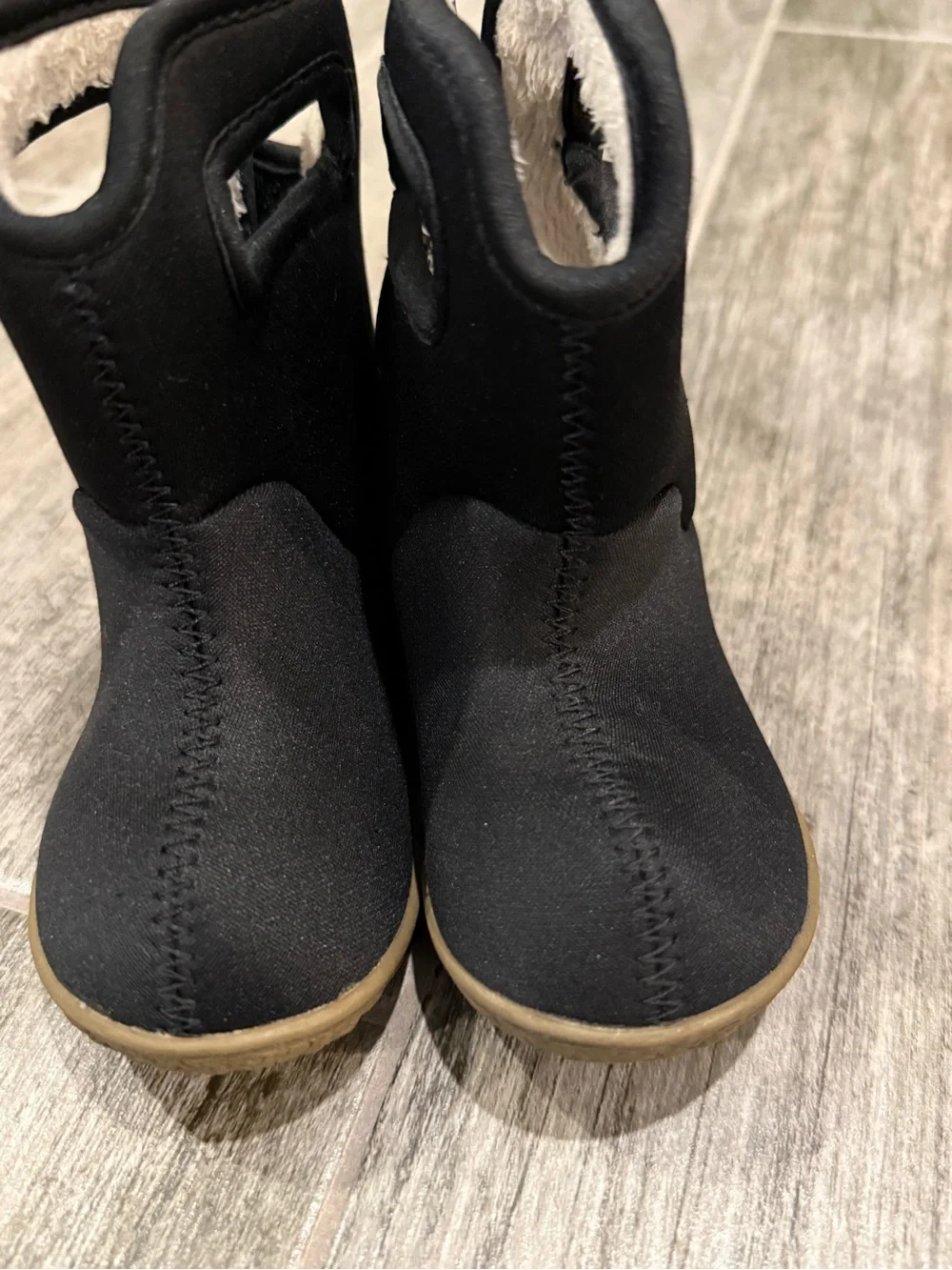 Bogs Baby Insulated Toddler Insulated Waterproof Black Pull-On Neoprene Boots